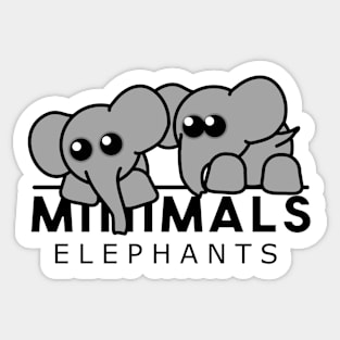 MINIMALS: Elephants Sticker
